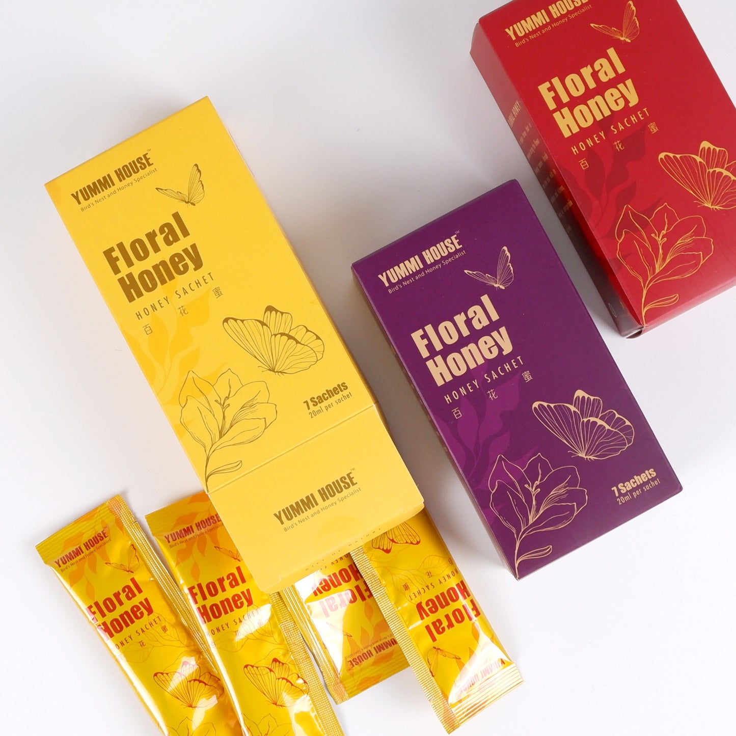 Honey Sachets (21 Sachets/3 Boxes)